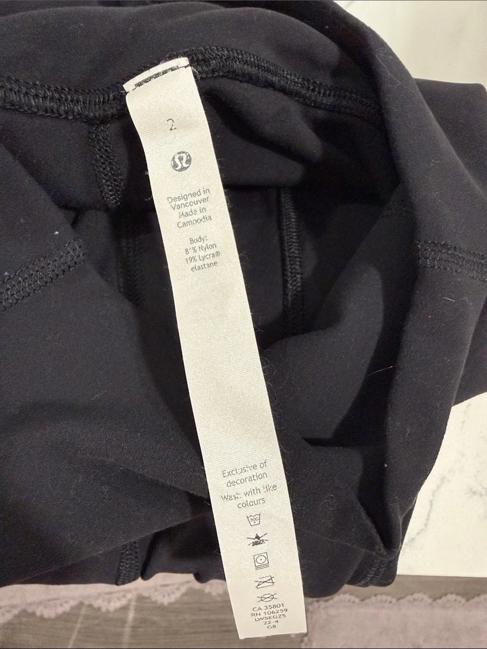 lululemon athletica Black Wide-Leg High-Rise Pants